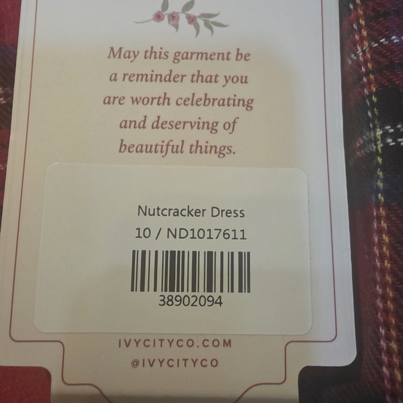 Ivy City Co. NUTCRACKER Plaid Red Women's Dress (10) - Picture 6 of 11